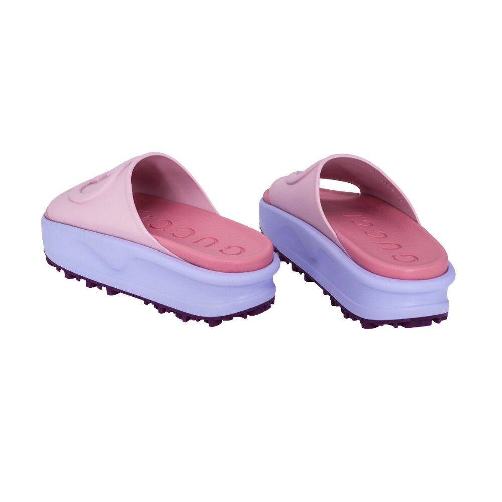 Gucci Interlocking G Rubber Slide Sandals - Picture 3 of 6